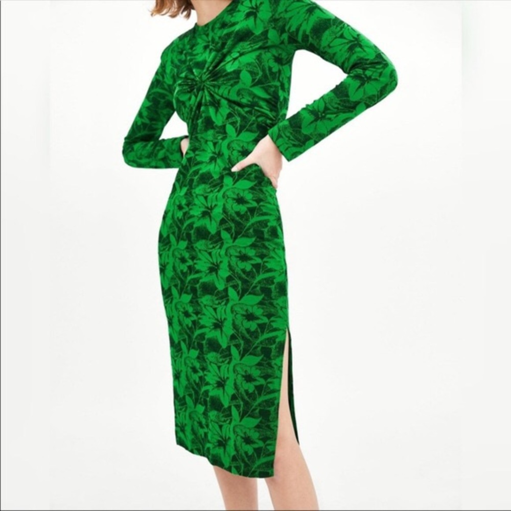 ZARA tropic print dress